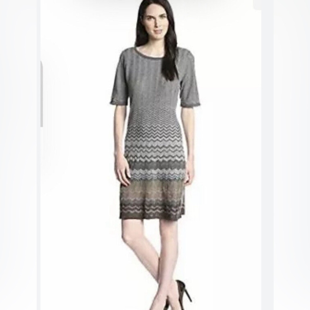 Pendleton 100% Merino Wool Mission Striped Sweater Shift Dress Size S